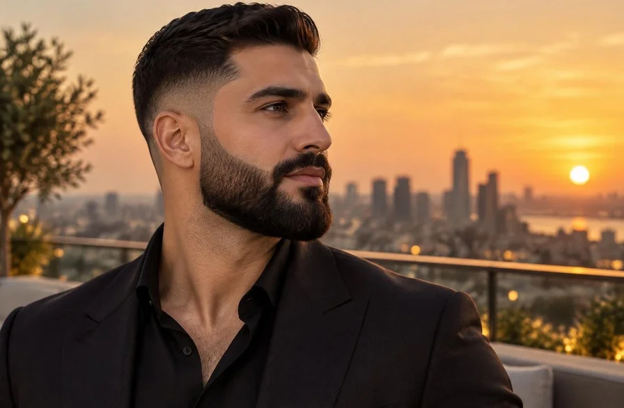 Fade Haircut With Beard
