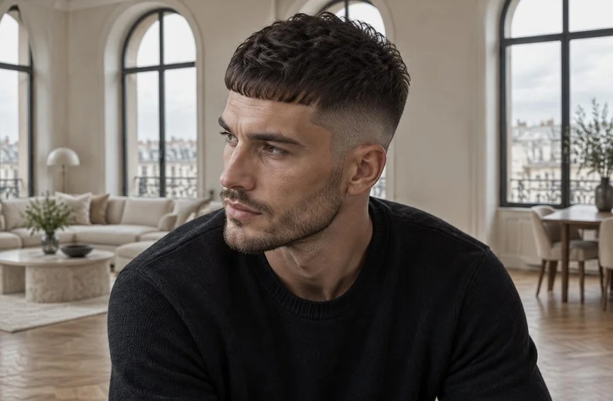 French Crop Fade Haircut
