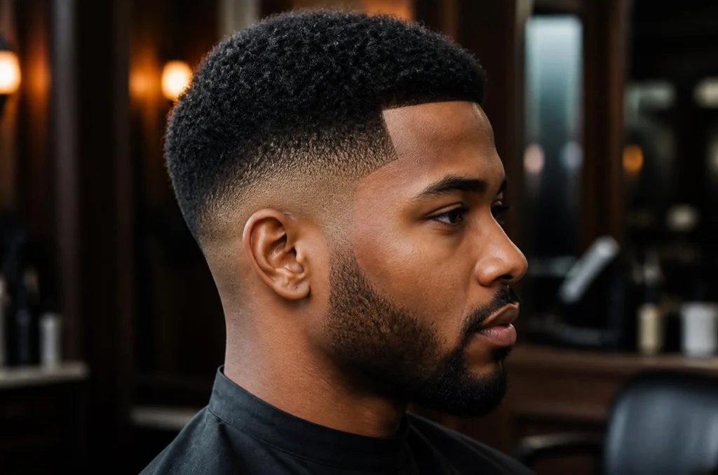 Low Fade Haircut for Black Men