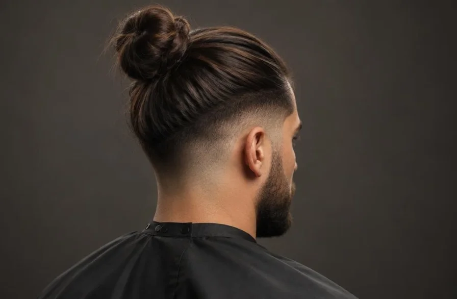 Low Fade Man Bun