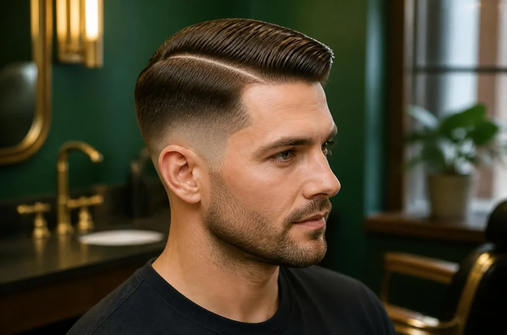 Low Fade Side Part
