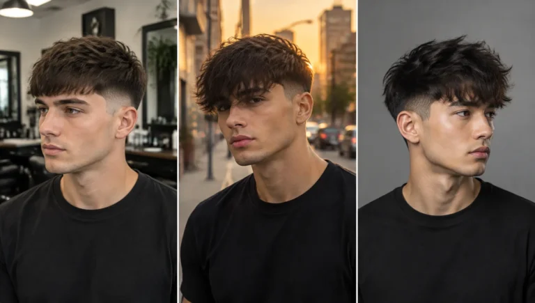 Low Taper Fade Textured Fringe 16 Best Styles for Men in 2026