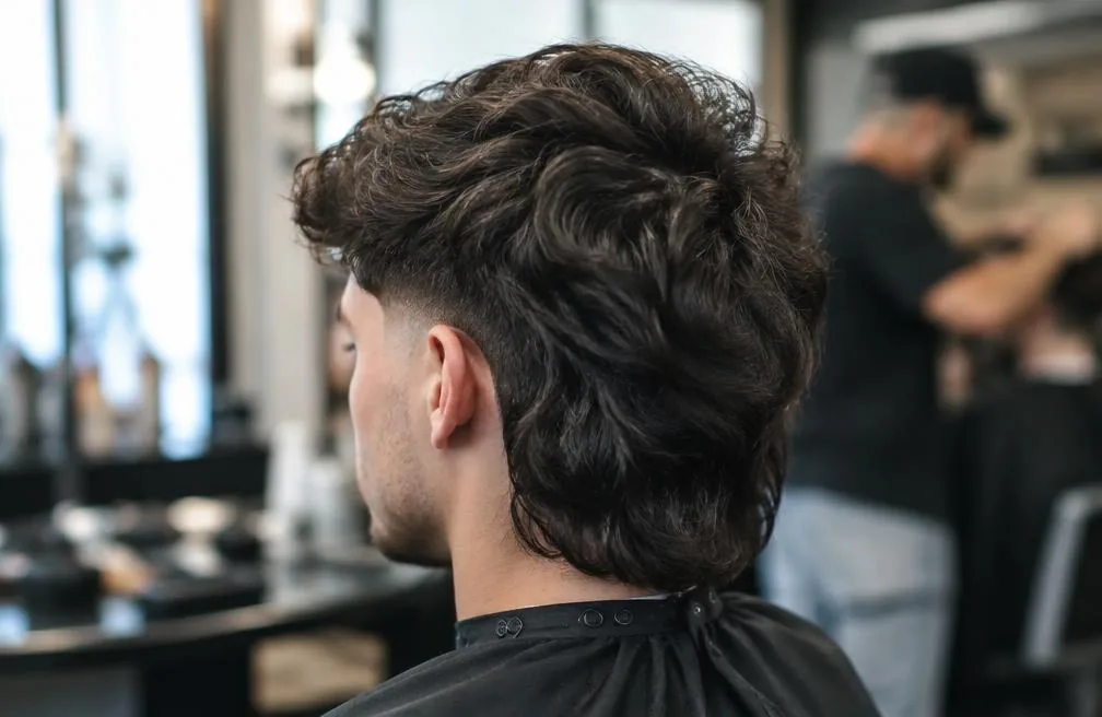 Mullet Low Taper Fade for Thick Hair