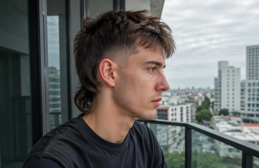 Mullet Low Taper Fade for Thin Hair